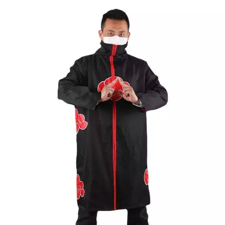 Naruto uchiha itachi cosplay trajes anime longo manto casaco robe trincheira ninja halloween carnaval festa grupo roupas capa presentes