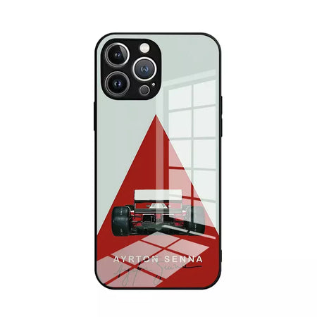 Ayrton Senna F1 Capa de telefone para iPhone 16 16e 15 14 13 12 Mini 11 Pro XS Max XR X SE 2022 8 7 Plus Moldura de silicone macio de vidro