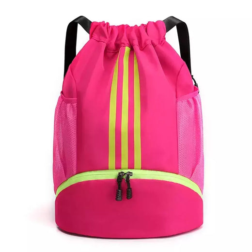 Saco de ginásio mochila de fitness das mulheres dos homens basquete mochila ao ar livre futebol sacos de armazenamento treinamento cordão esportes mochila
