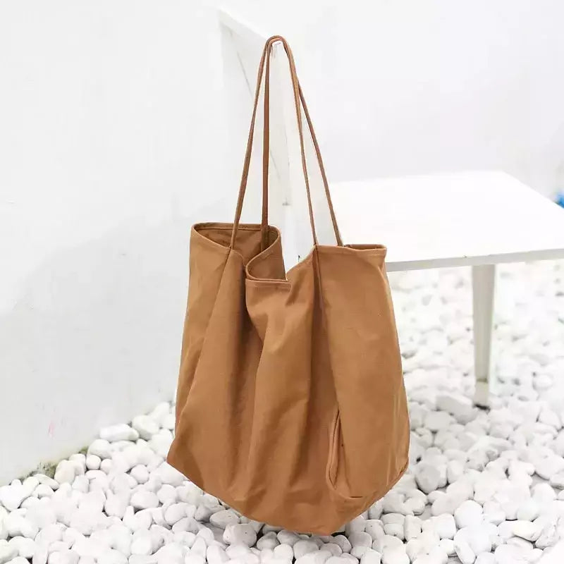 Grande capacidade reutilizáveis Canvas Shoulder Bags para mulheres, Multifuncional Shopping Bag, Casual Bolsas, Novo