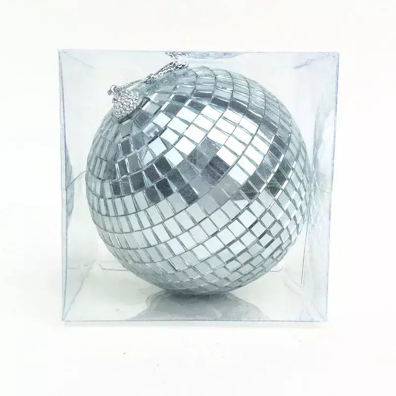 Bola de espelho de discoteca para festa, bola brilhante, luz de palco, bola de vidro rotativa, retrô, reflexiva, ktv, dj, luzes, decoração de natal para casa 2024