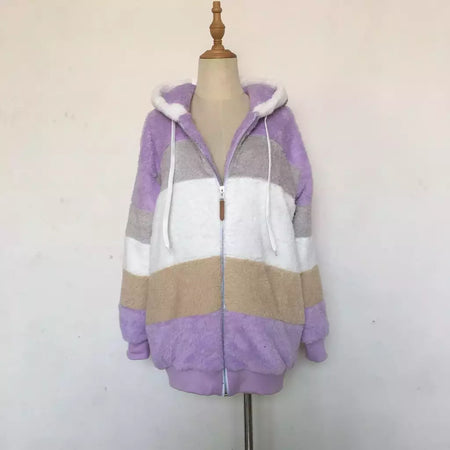 Casaco de capuz extragrande feminino com bolsos macios, streetwear quente, casaco solto, Lady Outerwear, outono, inverno, novo, 2023