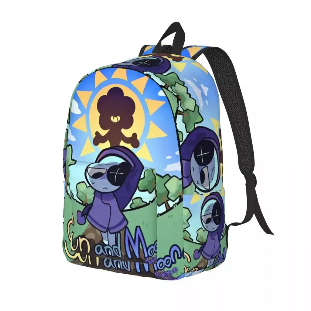 Mochila fofa Dandys World para homens e mulheres, legal, estudante, trabalho, mochila, jogo, laptop, bolsa de ombro ao ar livre