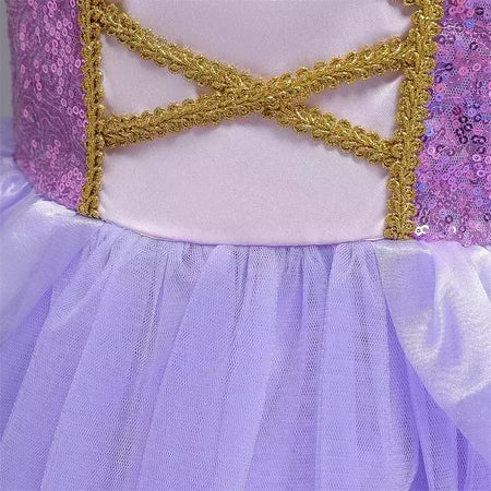 Rapunzel vestido para meninas cinderela belle vestir-se fantasia crianças aniversário princesa traje crianças roupas de festa de halloween 3-10y