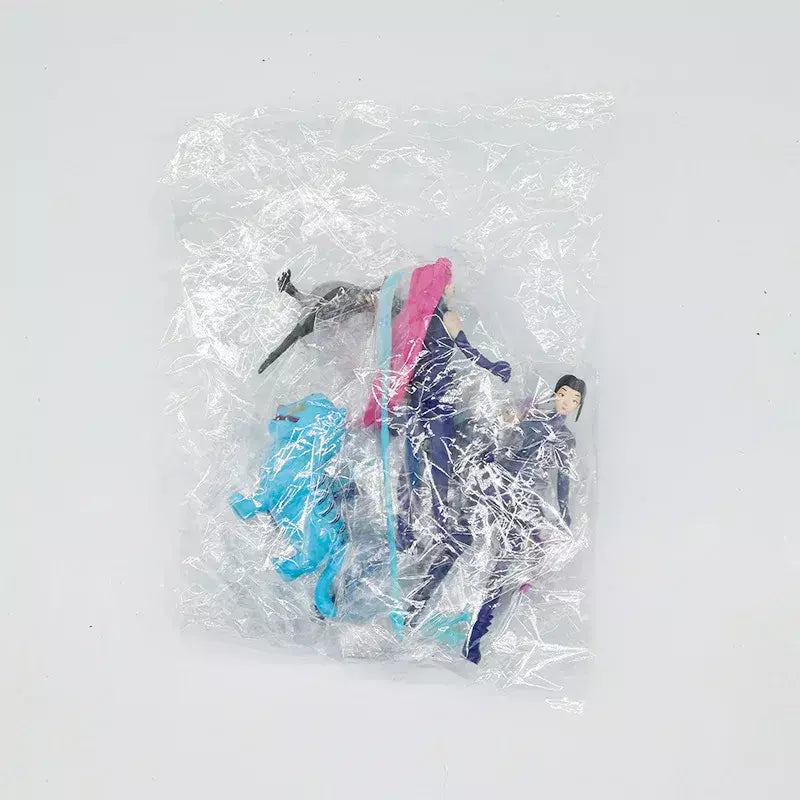 2025 anime kpop caçadores de demônios figura rumi mira zoey derpys tigre estatueta brinquedo bonito decoração mesa estátuas ornamento presentes do miúdo