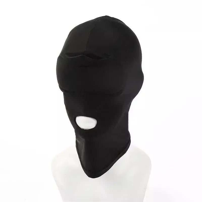 Balaclava elástica unissex padrão sem costura capuzes fetiche para halloween cosplay festa chapéu tático máscara facial jogos