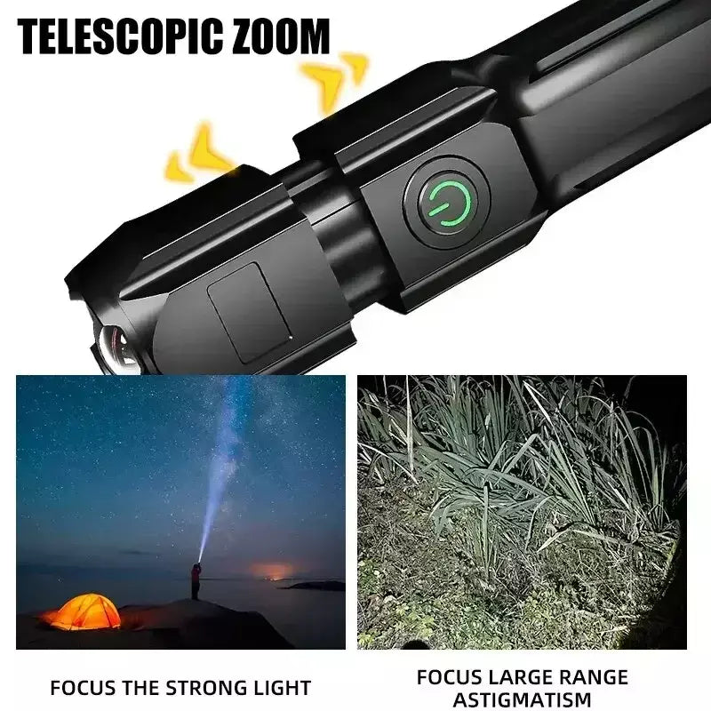 Lanterna edc poderosa, aparelho de autodefesa, lanterna super forte, alta potência, suprimentos de autodefesa, ferramentas de produtos de denfesa led