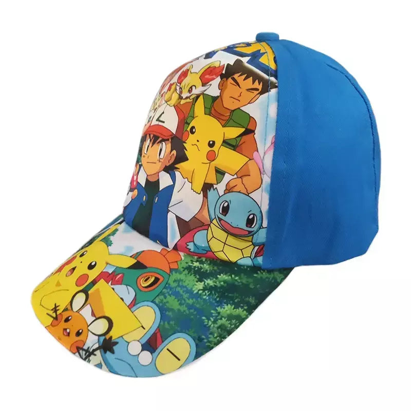 Anime figura pokemon boné de beisebol pikachu chapéu ajustável pokemon cosplay hip hop dos desenhos animados chapéus adultos menino menina crianças presentes aniversário