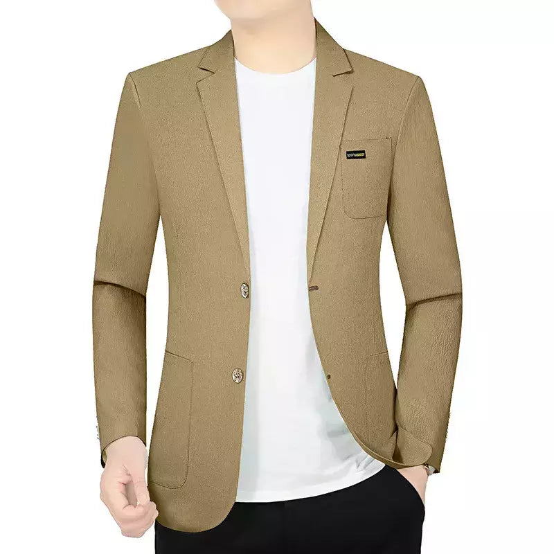 Blazers de negócios finos e respiráveis masculinos, casacos casuais, jaquetas de secagem rápida masculinas, alta qualidade, 4XL, verão, novo