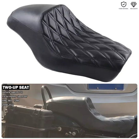 Dois-up assento piloto sela motorista passageiro pillion para harley ferro 883 baixo 883l sportster 1200 nightster personalizado superlow roadster