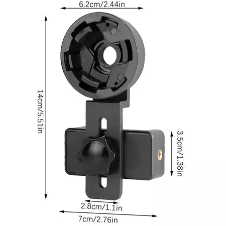 Spotting scope smartphone câmera adaptador telescópio câmera adaptador de telefone celular montagem para binocular monocular alinhado rápido