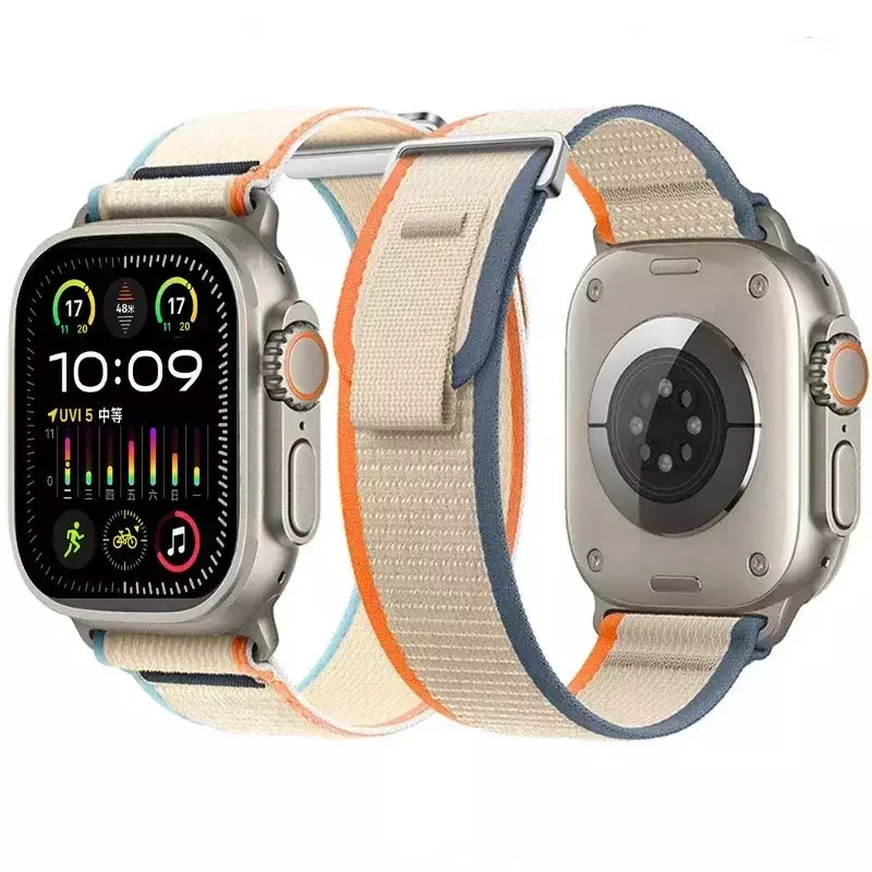 Pulseira Esportiva Trail Loop para Apple Watch, Pulseira de Nylon, Ultra 2, 49mm, Série 9, 8, 7, 45mm, 41mm, iWatch 6, 5, 4, 3, SE, 44 milímetros, 40 milímetros, 42 milímetros
