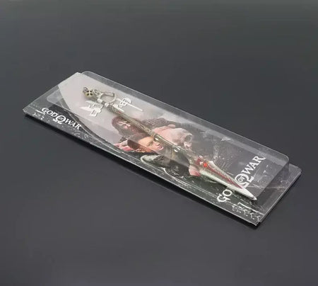 Novo 22cm deus da guerra lança arma ragnarok draupnir arma de metal samurai espada mochila chaveiro coleção festival presente brinquedo criança