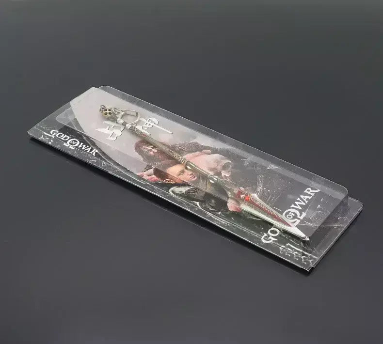 Novo 22cm deus da guerra lança arma ragnarok draupnir arma de metal samurai espada mochila chaveiro coleção festival presente brinquedo criança