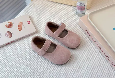 2025 camurça crianças ballet apartamentos sapatos moda mary jane sapatos tendência das crianças inverno novo doce bonito vestido tênis mujer sapatos