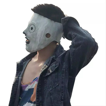 Mick máscara banda deslizamento cosplay nó acessórios de fantasia joey roleplay fantasia masculino látex headwear halloween masquerade capacete masculino