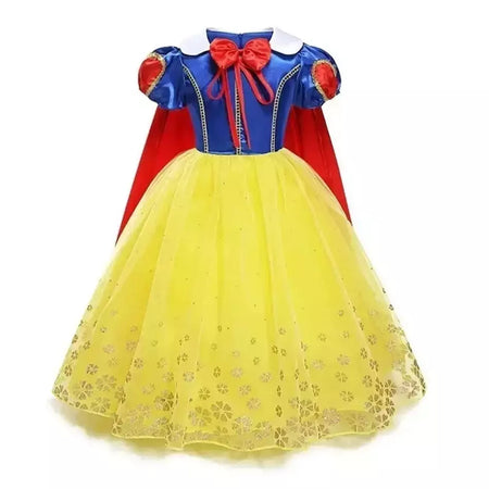 Menina belle neve branca vestido crianças natal elegante princesa traje bebê halloween disfarce cosplay festa fantasia 3-10 anos