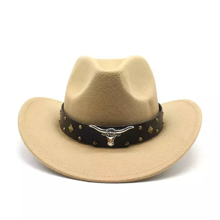 Mulheres e Homens Lã Ocidental Chapéu de Cowboy, Cavalheiro Senhora Jazz Cloche Sombrero Bonés, Tamanho Grande, Inverno, Outono, Novo, 2