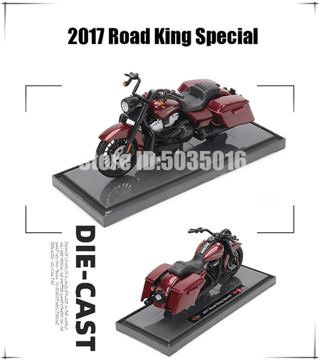 Maisto 1:18 Harley-Davidson Motocicleta 2022 Road King 2022 Fat Bob 114 Liga Modelo de Motocicleta Coleção de Carros de Brinquedo