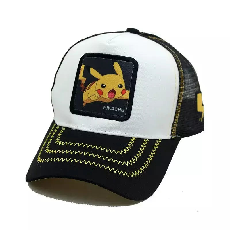 Anime figura pokemon boné de beisebol pikachu chapéu ajustável pokemon cosplay hip hop dos desenhos animados chapéus adultos menino menina crianças presentes aniversário