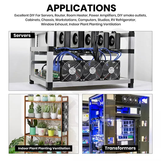 Ventilador de refrigeração com controlador, 120mm, 3000rpm, 12cm, 12v, 220v, máquina btc, chassi, estação de trabalho, gabinete, radiador, servidor