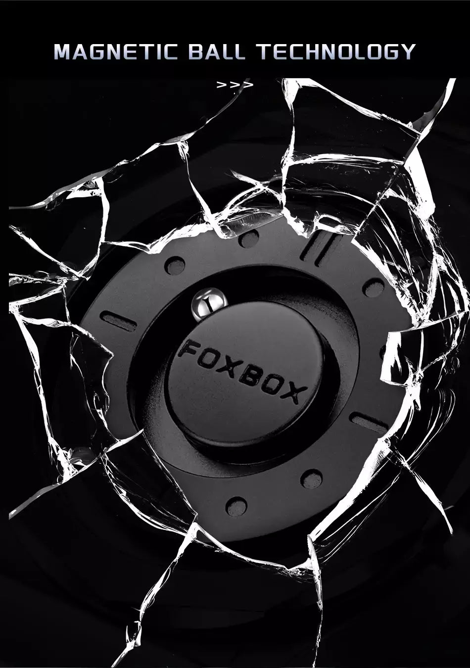 Foxbox criativo rolagem ponteiro força magnética relógios de pulso quartzo masculino esportes ao ar livre relógio à prova dwaterproof água masculino relogio masculino