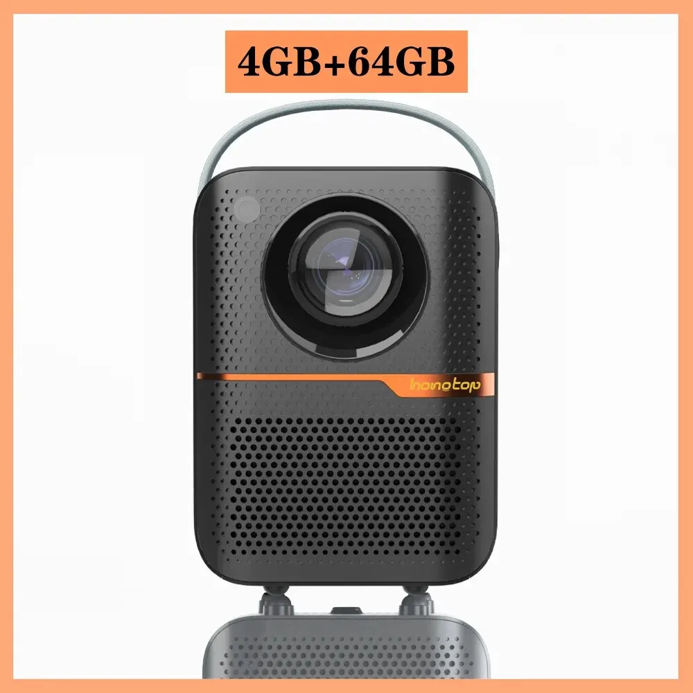 HONGTOP Android Inteligente Mini Projetor 300ANSI Lumen Projetor Portátil 4K com WIFI Bluetooth 1080P Home Movie Theater Beamer