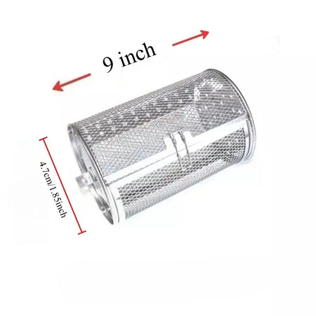 Gaiola para grelhar de cozinha, forno rotativo, cesta de manutenção fresca para assar, churrasco, acampamento ao ar livre, rack de churrasco reutilizável