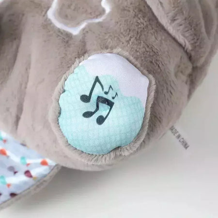 Baby Breath Bear Calmante Otter Plush Toy, Criança Calmante Música, Companheiro do sono, Som e Luz, Presentes de boneca
