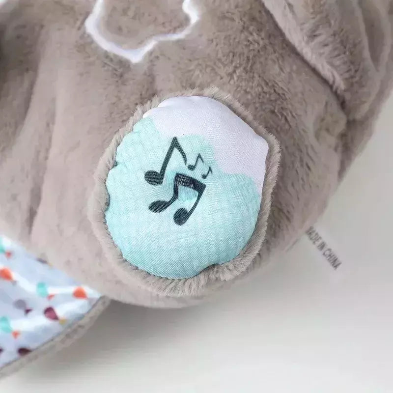 Baby Breath Bear Calmante Otter Plush Toy, Criança Calmante Música, Companheiro do sono, Som e Luz, Presentes de boneca