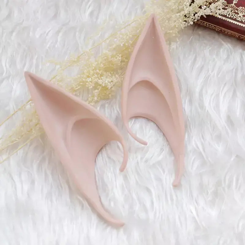Orelhas de elfo de anjo misterioso, orelhas de látex para cosplay de fadas, acessórios de fantasia, decoração de halloween, adereços fotográficos, brinquedos para adultos e crianças