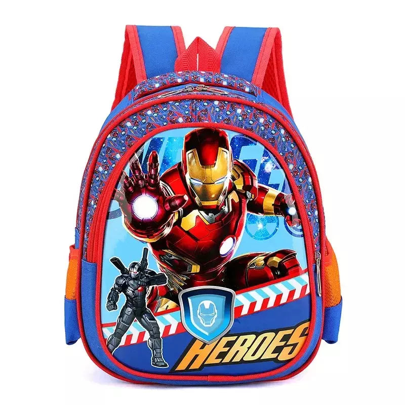 Mochila dos desenhos animados do Batman para crianças, sacolas escolares seguras e confortáveis, proteção da coluna, armazenamento científico, moda de boa aparência
