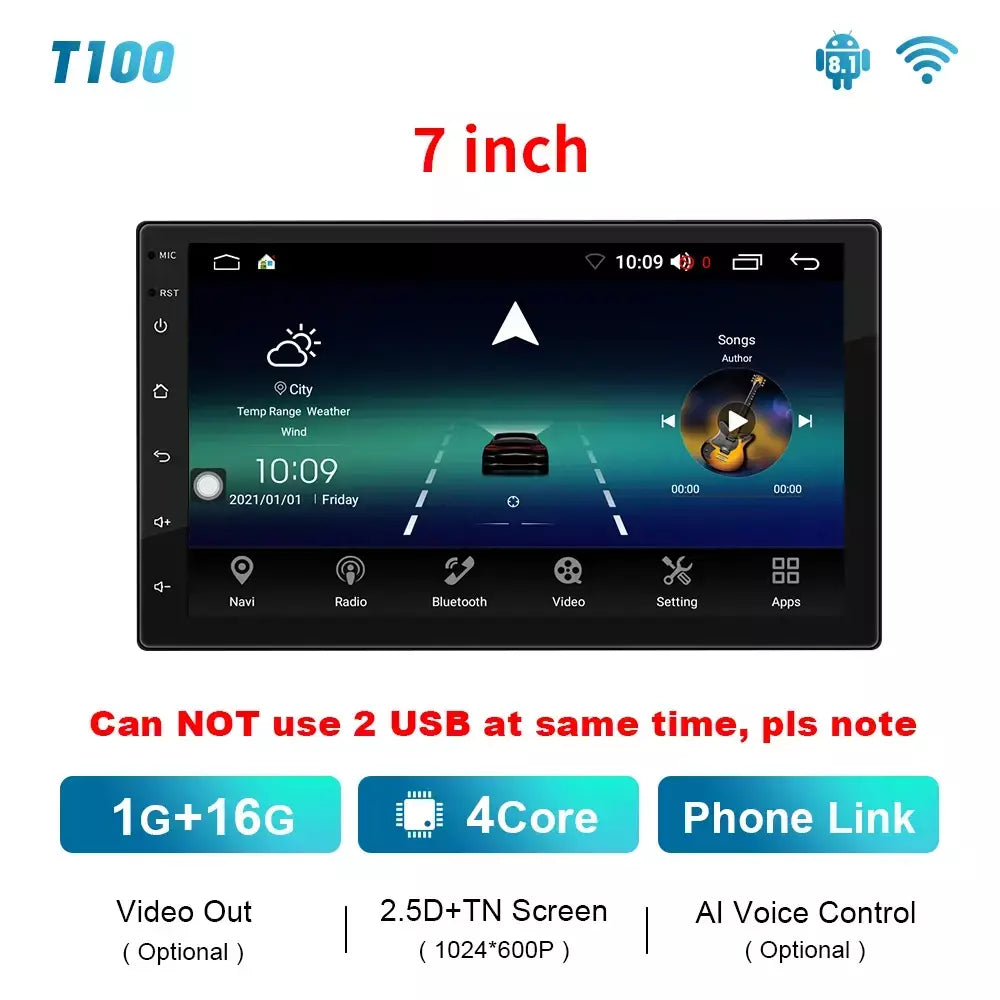 EKIY T900 8G 128G Universal Car Radio Multimídia Bru-ray QLED Navegação GPS Estéreo Android Auto Carplay BT 2 din DVD Unidade Principal
