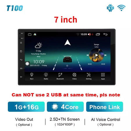 EKIY T900 8G 128G Universal Car Radio Multimídia Bru-ray QLED Navegação GPS Estéreo Android Auto Carplay BT 2 din DVD Unidade Principal