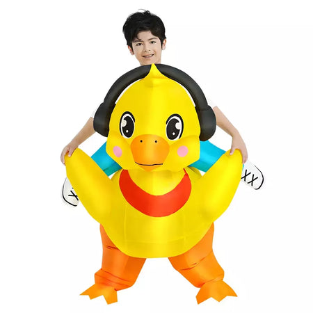 Adulto galo inflável traje engraçado unicórnio elk animais terno inflável halloween carnaval meio corpo explodir terno para cosplay