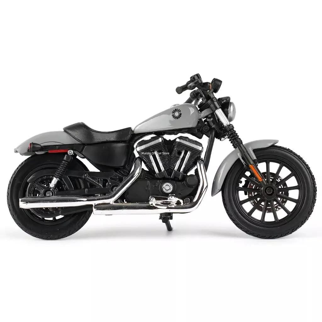 Maisto 1:18 Harley Davidson 2022 Sportster Iron 883 Veículos fundidos colecionáveis Hobbies Modelo de motocicleta Brinquedos