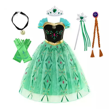 Elsa anna vestidos de princesa meninas malha lantejoulas vestido crianças cosplay neve rainha trajes halloween carnaval festa aniversário vestidos