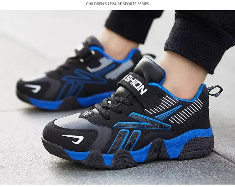 Crianças meninos sapatos escola esportes moda couro para crianças tênis casuais menino correndo andando sapato ao ar livre
