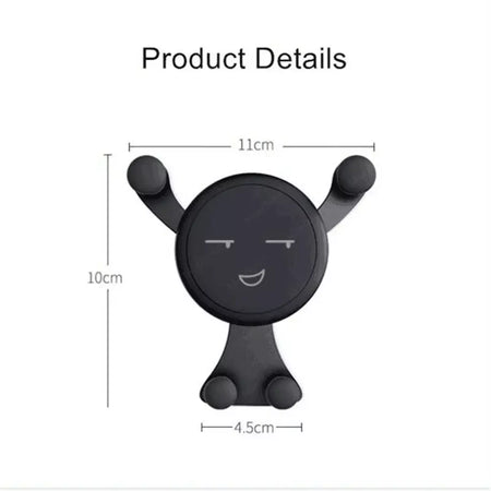 Suporte de telefone para carro por gravidade, clipe de ventilação de ar, suporte para smartphone, gps, para iphone, huawei, samsung, xiaomi, suporte universal para carro