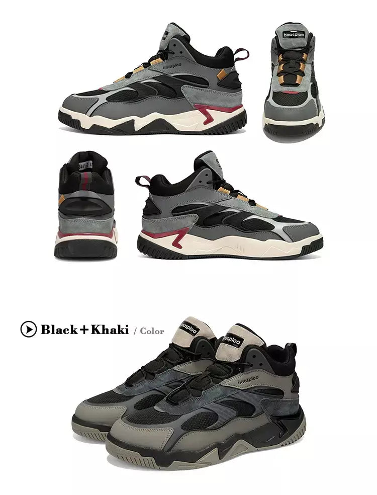 Baasploa inverno homens tênis de couro moda casual à prova dwaterproof água sapatos esportivos para homem de pelúcia quente masculino tênis antiderrapante ao ar livre