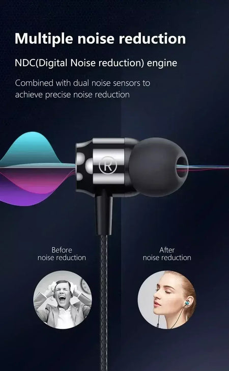Novo jogo magnético com fio fone de ouvido l jack heif baixo estéreo música fone de ouvido 3.5mm aux tipo-c fone de ouvido para telefones celulares e computador
