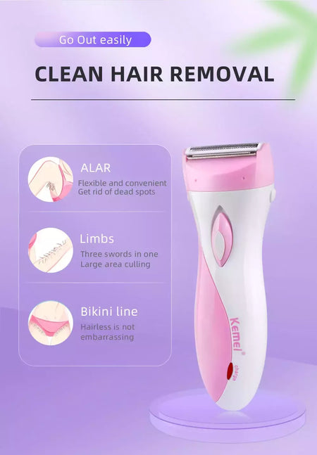 Kemei-3018 Women Shaver Wool Device Knife Electric Shaver Depilador De Lã Para Lady Shaver Female Care KM-3018