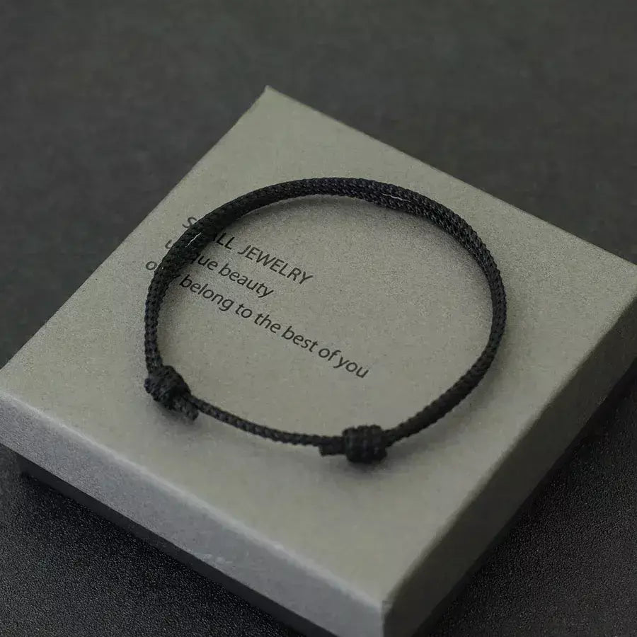 Novo artesanal pulseira de corda de natal unissex ajustável corda fina braslet amizade jóias casuais acessórios versáteis jooias
