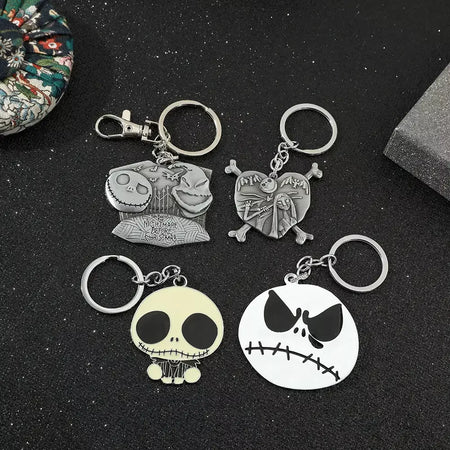 Disney o pesadelo antes do natal chaveiro filme figura jack skellington chaveiros masculino férias jóias acessórios