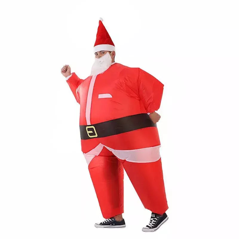 Natal engraçado trajes infláveis homem de gengibre papai noel elk boneco de neve árvore pinguim adulto criança halloween carnaval festa