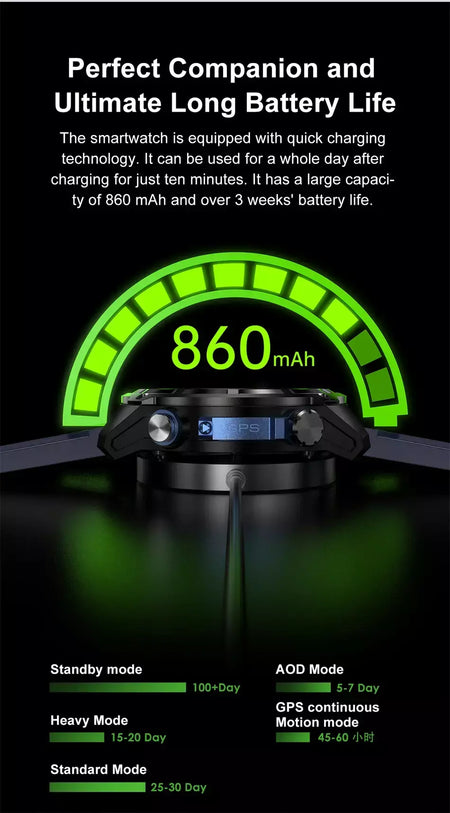 Xiaomi gps relógio inteligente com mapas offline 4gb de memória player vídeo militar esportes smartwatch masculino 30m natação à prova dwaterproof água amoled