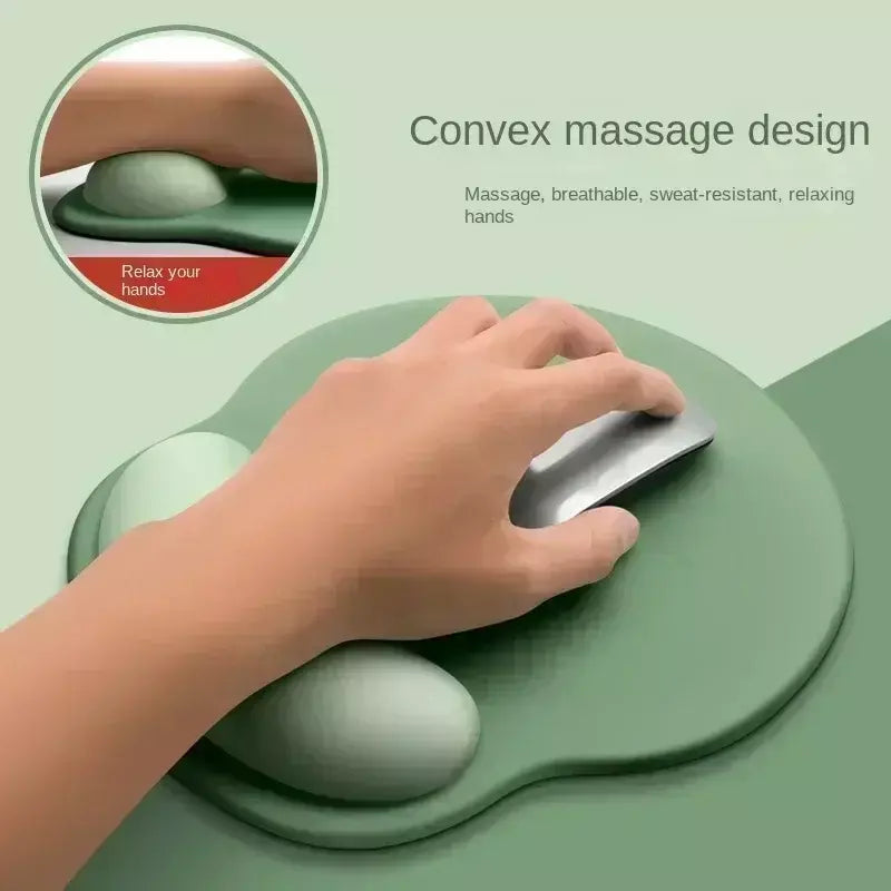 Gradiente mouse pad confortável suporte de pulso antiderrapante mouse pad macio mousepad suporte de pulso computador silicone mouse pad