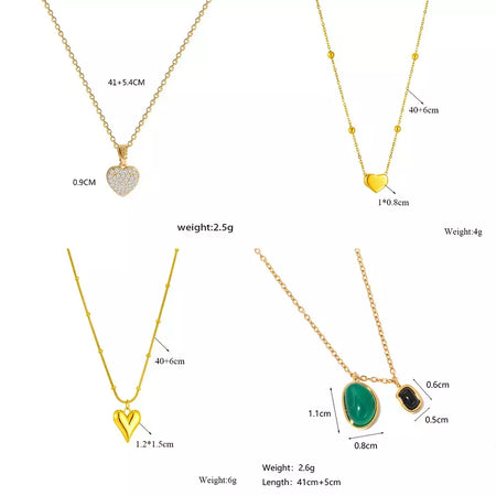 Dieyuro 316l aço inoxidável simples coração amor circular borla colar senhora tendência moda clavícula corrente jóias presente glamouroso
