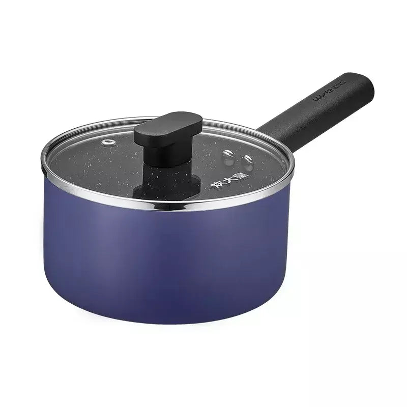 CoOKER KING 16 CM Pote de Leite Panela de Revestimento de Pedra Médica Cozinha Doméstica Macarrão Instantâneo Panela de Ensopado Fervente Panela de Congee em Estoque