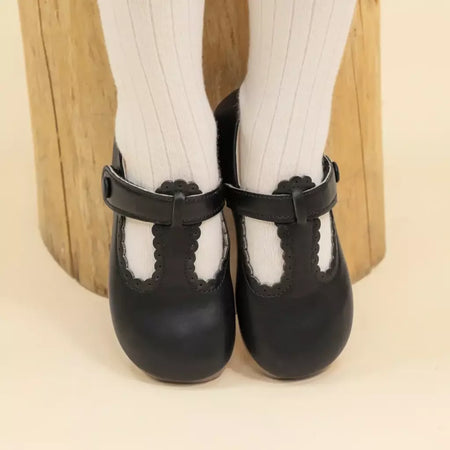 Kidsun criança menina mary jane vestido sapatos ballet apartamentos para crianças menina festa escola sapatos bowknot princesa sapatos